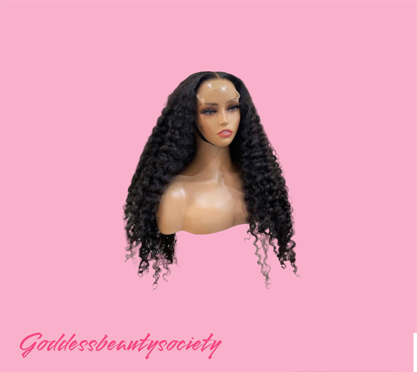 G.B.SLLC 4X4 Transparent Lace Deepwave Wig