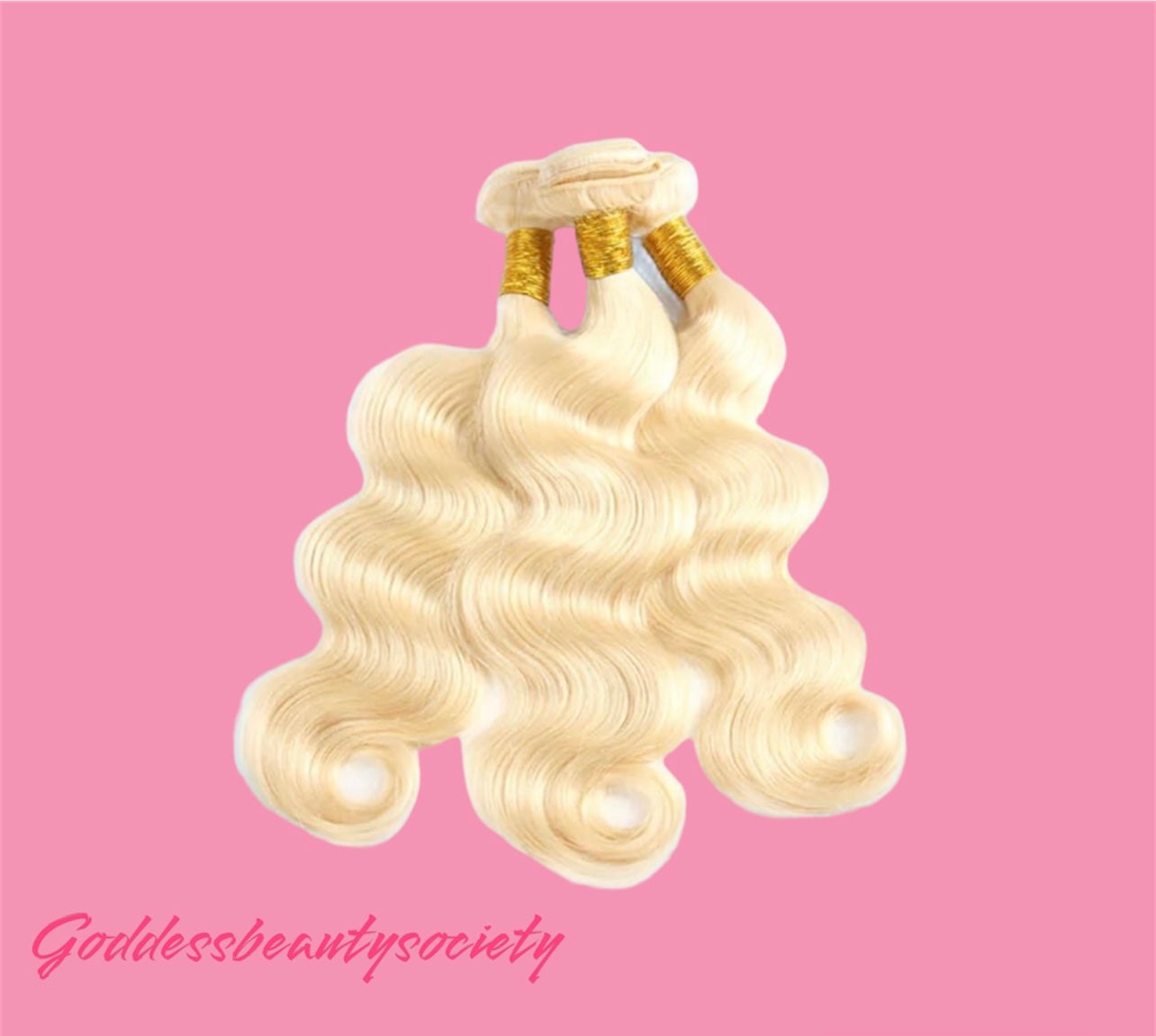 G.B.SLLC #613 Blonde Bodywave 18”-30” Hair Bundles