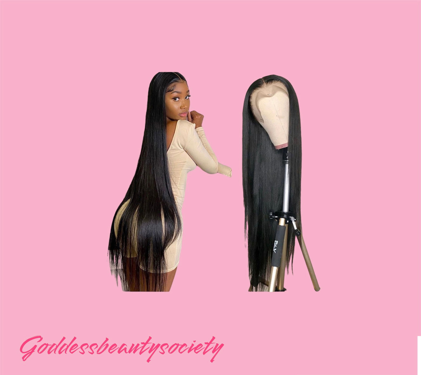 G.B.SLLC 13X4 Transparent Lace Straight Wig