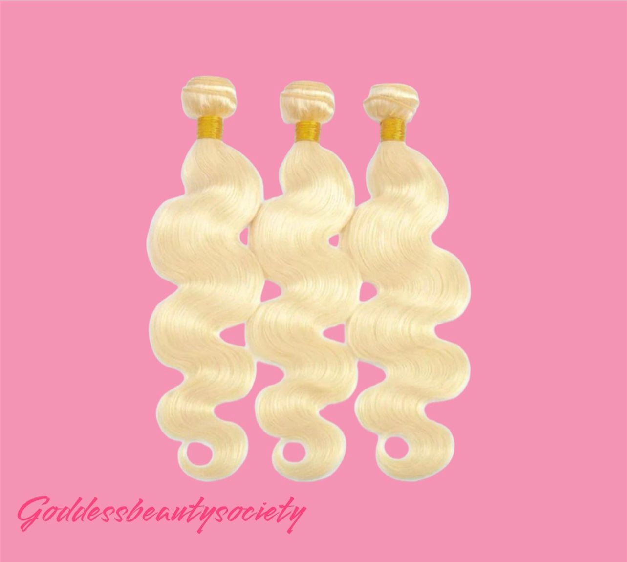 G.B.SLLC #613 Blonde Bodywave 18”-30” Hair Bundles