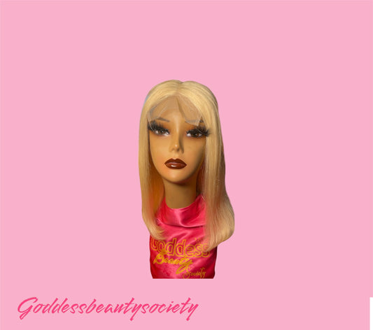 Platinum Blonde 4x4 Transparent Lace  Wig
